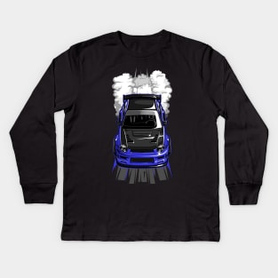 Subaru WRX STI Burnout Kids Long Sleeve T-Shirt